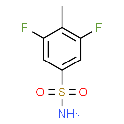 ChemSpider 2D Image | 3,5-Difluoro-4-methylbenzenesulfonamide | C7H7F2NO2S