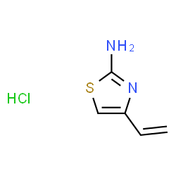 ChemSpider 2D Image | 4-Vinyl-1,3-thiazol-2-amine hydrochloride (1:1) | C5H7ClN2S