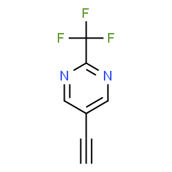 ChemSpider 2D Image | 5-Ethynyl-2-(trifluoromethyl)pyrimidine | C7H3F3N2