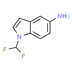 ChemSpider 2D Image | 1-(Difluoromethyl)-1H-indol-5-amine | C9H8F2N2