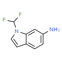 ChemSpider 2D Image | 1-(Difluoromethyl)-1H-indol-6-amine | C9H8F2N2