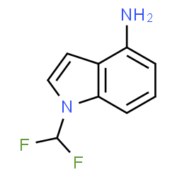 ChemSpider 2D Image | 1-(Difluoromethyl)-1H-indol-4-amine | C9H8F2N2