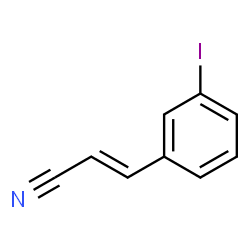 ChemSpider 2D Image | (2E)-3-(3-Iodophenyl)acrylonitrile | C9H6IN