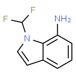 ChemSpider 2D Image | 1-(Difluoromethyl)-1H-indol-7-amine | C9H8F2N2