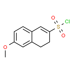 ChemSpider 2D Image | 6-Methoxy-3,4-dihydro-2-naphthalenesulfonyl chloride | C11H11ClO3S
