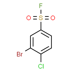 ChemSpider 2D Image | 3-Bromo-4-chlorobenzenesulfonyl fluoride | C6H3BrClFO2S