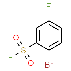 ChemSpider 2D Image | 2-Bromo-5-fluorobenzenesulfonyl fluoride | C6H3BrF2O2S