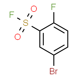 ChemSpider 2D Image | 5-Bromo-2-fluorobenzenesulfonyl fluoride | C6H3BrF2O2S