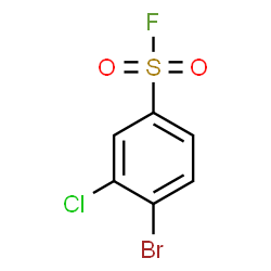 ChemSpider 2D Image | 4-Bromo-3-chlorobenzenesulfonyl fluoride | C6H3BrClFO2S