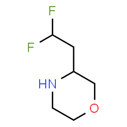 ChemSpider 2D Image | 3-(2,2-Difluoroethyl)morpholine | C6H11F2NO