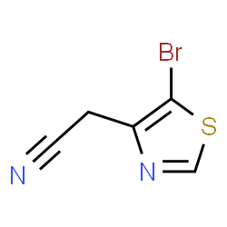 ChemSpider 2D Image | (5-Bromo-1,3-thiazol-4-yl)acetonitrile | C5H3BrN2S