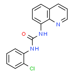 ChemSpider 2D Image | 1-(2-Chlorophenyl)-3-(8-quinolinyl)urea | C16H12ClN3O