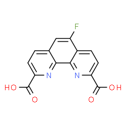 ChemSpider 2D Image | 5-Fluoro-1,10-phenanthroline-2,9-dicarboxylic acid | C14H7FN2O4