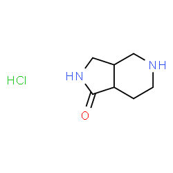 ChemSpider 2D Image | octahydro-1H-pyrrolo[3,4-c]pyridin-1-one hydrochloride | C7H13ClN2O