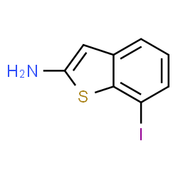 ChemSpider 2D Image | 7-Iodo-1-benzothiophen-2-amine | C8H6INS