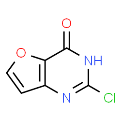 ChemSpider 2D Image | 2-Chlorofuro[3,2-d]pyrimidin-4(3H)-one | C6H3ClN2O2