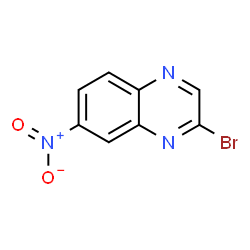 ChemSpider 2D Image | 2-Bromo-7-nitroquinoxaline | C8H4BrN3O2