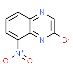 ChemSpider 2D Image | 2-Bromo-8-nitroquinoxaline | C8H4BrN3O2