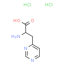 ChemSpider 2D Image | 3-(4-Pyrimidinyl)alanine dihydrochloride | C7H11Cl2N3O2