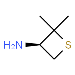 ChemSpider 2D Image | (3R)-2,2-Dimethyl-3-thietanamine | C5H11NS