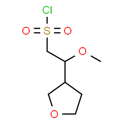 ChemSpider 2D Image | 2-Methoxy-2-(tetrahydro-3-furanyl)ethanesulfonyl chloride | C7H13ClO4S