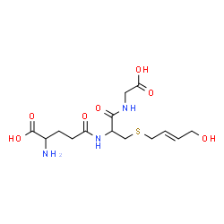 ChemSpider 2D Image | gamma-Glutamyl-S-[(2E)-4-hydroxy-2-buten-1-yl]cysteinylglycine | C14H23N3O7S