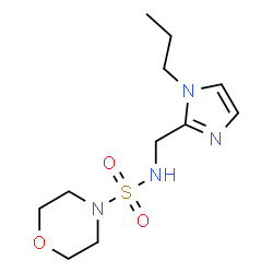 ChemSpider 2D Image | N-[(1-Propyl-1H-imidazol-2-yl)methyl]-4-morpholinesulfonamide | C11H20N4O3S