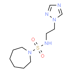 ChemSpider 2D Image | N-[2-(1H-1,2,4-Triazol-1-yl)ethyl]-1-azepanesulfonamide | C10H19N5O2S