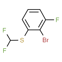 ChemSpider 2D Image | 2-Bromo-1-[(difluoromethyl)sulfanyl]-3-fluorobenzene | C7H4BrF3S