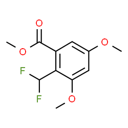 ChemSpider 2D Image | Methyl 2-(difluoromethyl)-3,5-dimethoxybenzoate | C11H12F2O4