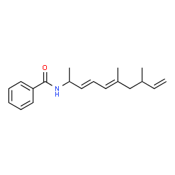ChemSpider 2D Image | N-[(3E,5E)-6,8-Dimethyl-3,5,9-decatrien-2-yl]benzamide | C19H25NO