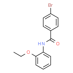 ChemSpider 2D Image | 4-Bromo-N-(2-ethoxyphenyl)benzamide | C15H14BrNO2