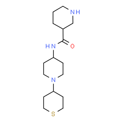 ChemSpider 2D Image | N-[1-(Tetrahydro-2H-thiopyran-4-yl)-4-piperidinyl]-3-piperidinecarboxamide | C16H29N3OS
