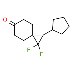 ChemSpider 2D Image | 2-Cyclopentyl-1,1-difluorospiro[2.5]octan-6-one | C13H18F2O