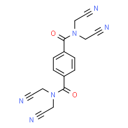 ChemSpider 2D Image | N,N,N',N'-Tetrakis(cyanomethyl)terephthalamide | C16H12N6O2
