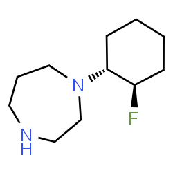 ChemSpider 2D Image | 1-[(1R,2R)-2-Fluorocyclohexyl]-1,4-diazepane | C11H21FN2