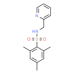 ChemSpider 2D Image | 2,4,6-Trimethyl-N-(2-pyridinylmethyl)benzenesulfonamide | C15H18N2O2S