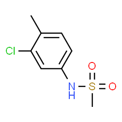ChemSpider 2D Image | N-(3-Chloro-4-methylphenyl)methanesulfonamide | C8H10ClNO2S