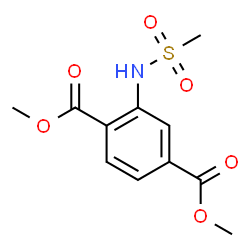 ChemSpider 2D Image | Dimethyl 2-[(methylsulfonyl)amino]terephthalate | C11H13NO6S