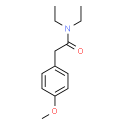 ChemSpider 2D Image | N,N-Diethyl-2-(4-methoxyphenyl)acetamide | C13H19NO2
