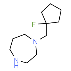 ChemSpider 2D Image | 1-[(1-Fluorocyclopentyl)methyl]-1,4-diazepane | C11H21FN2