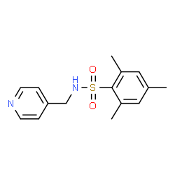ChemSpider 2D Image | 2,4,6-Trimethyl-N-(4-pyridinylmethyl)benzenesulfonamide | C15H18N2O2S