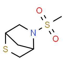 ChemSpider 2D Image | 5-(Methylsulfonyl)-2-thia-5-azabicyclo[2.2.1]heptane | C6H11NO2S2