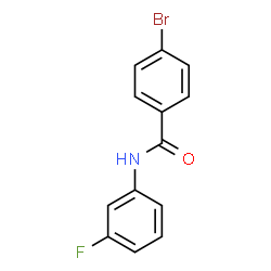 ChemSpider 2D Image | 4-Bromo-N-(3-fluorophenyl)benzamide | C13H9BrFNO