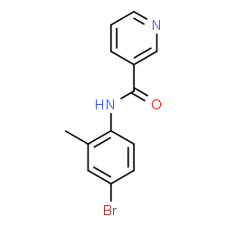 ChemSpider 2D Image | N-(4-Bromo-2-methylphenyl)nicotinamide | C13H11BrN2O