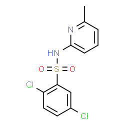 ChemSpider 2D Image | 2,5-Dichloro-N-(6-methyl-2-pyridinyl)benzenesulfonamide | C12H10Cl2N2O2S
