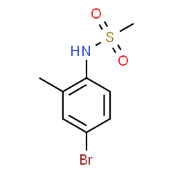 ChemSpider 2D Image | N-(4-Bromo-2-methylphenyl)methanesulfonamide | C8H10BrNO2S