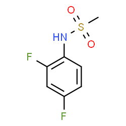 ChemSpider 2D Image | N-(2,4-Difluorophenyl)methanesulfonamide | C7H7F2NO2S