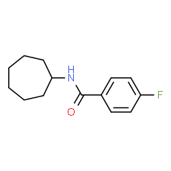 ChemSpider 2D Image | N-Cycloheptyl-4-fluorobenzamide | C14H18FNO