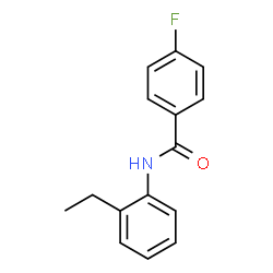 ChemSpider 2D Image | N-(2-Ethylphenyl)-4-fluorobenzamide | C15H14FNO